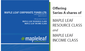 Maple Leaf Corporate Funds Ltd. Simplified Prospectus
